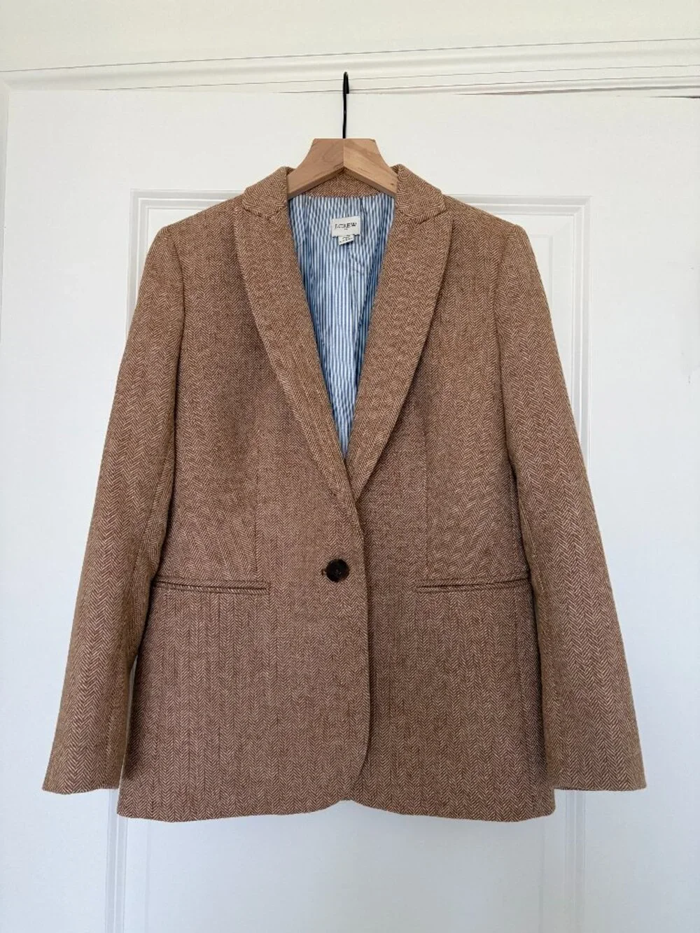 J Crew Camel Wool Blazer in Size 0